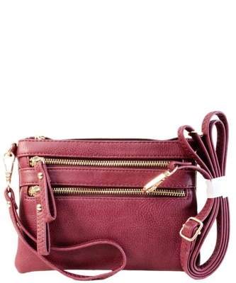 Multi Pocket Clutch & Cross Body AD2581 WINE